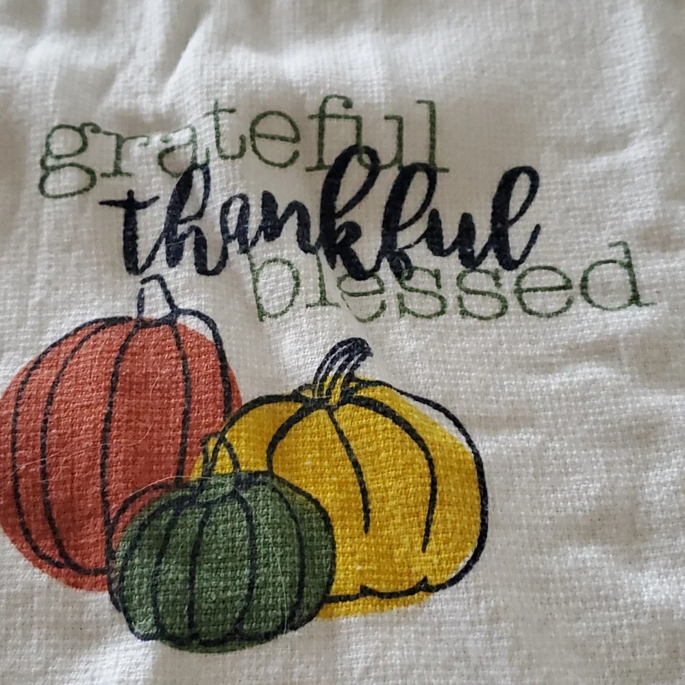 SALE! Grateful Thankful Blessed Hand/Kitchen Towel
